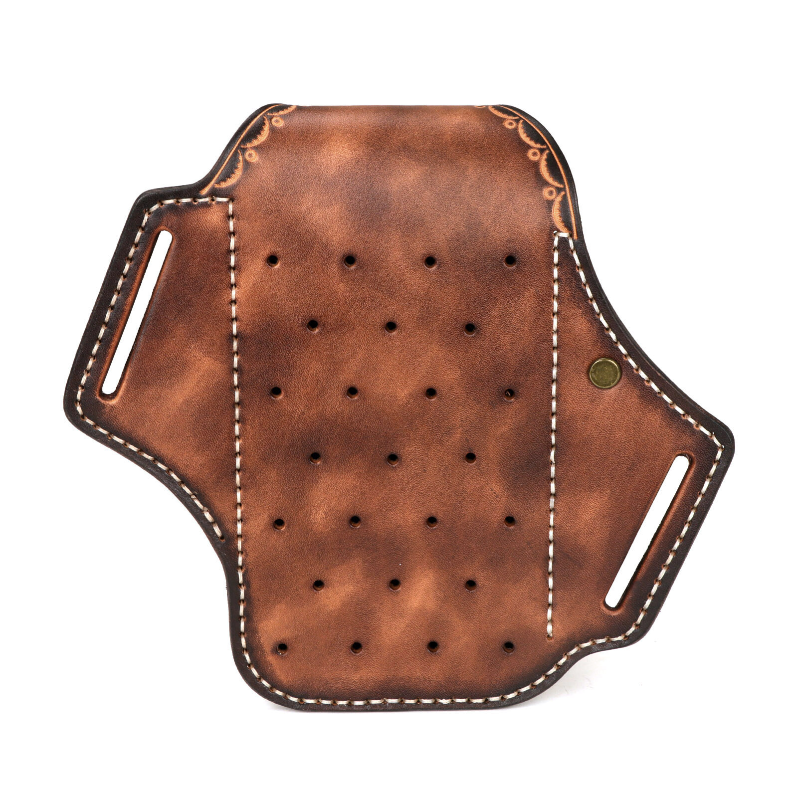 Tourbon Leather EDC Multitool Carry Sheath Belt Holster Pen Pouch Phone Case