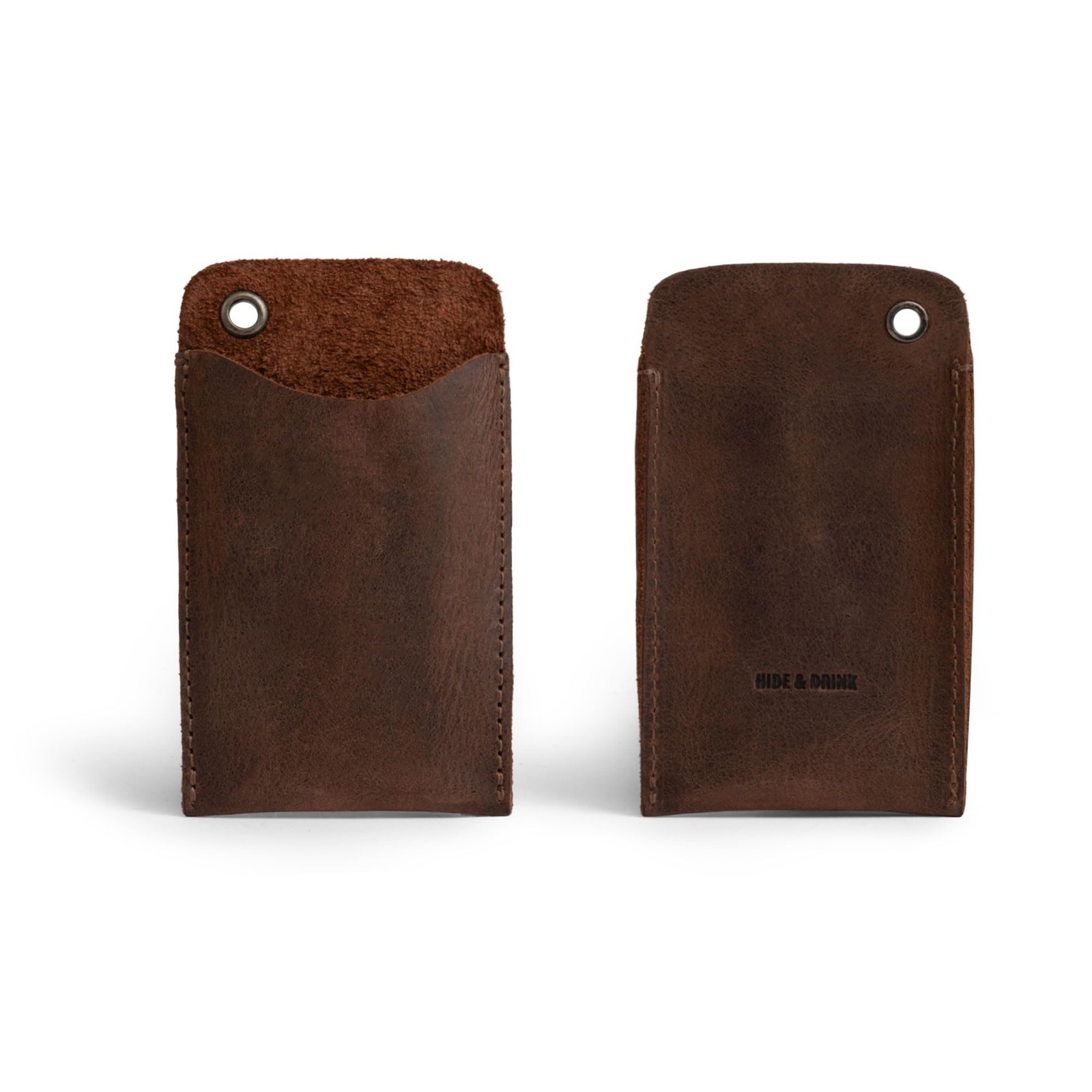 Hide & Drink, EDC Pocket Slip, Multitool Sleeve & Pen Unique, Bourbon Brown