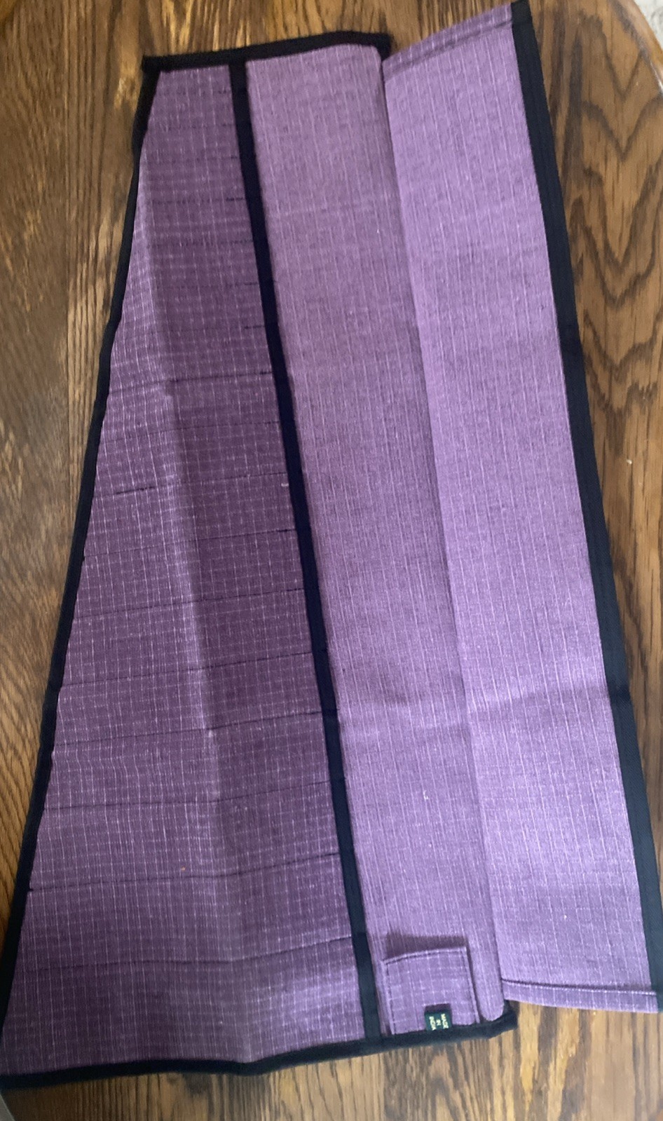 Aditee Wrench Roll Up Pouch, 18 Pockets Hvy Duty Hook And Loop Clasp Purple