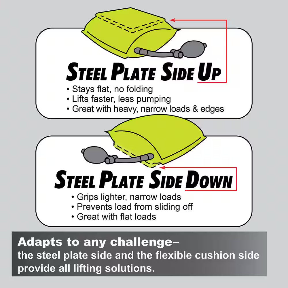 Contractor Grade AirShim Pro STEEL: Dual-Functioned Inflatable Pry Bar and Level