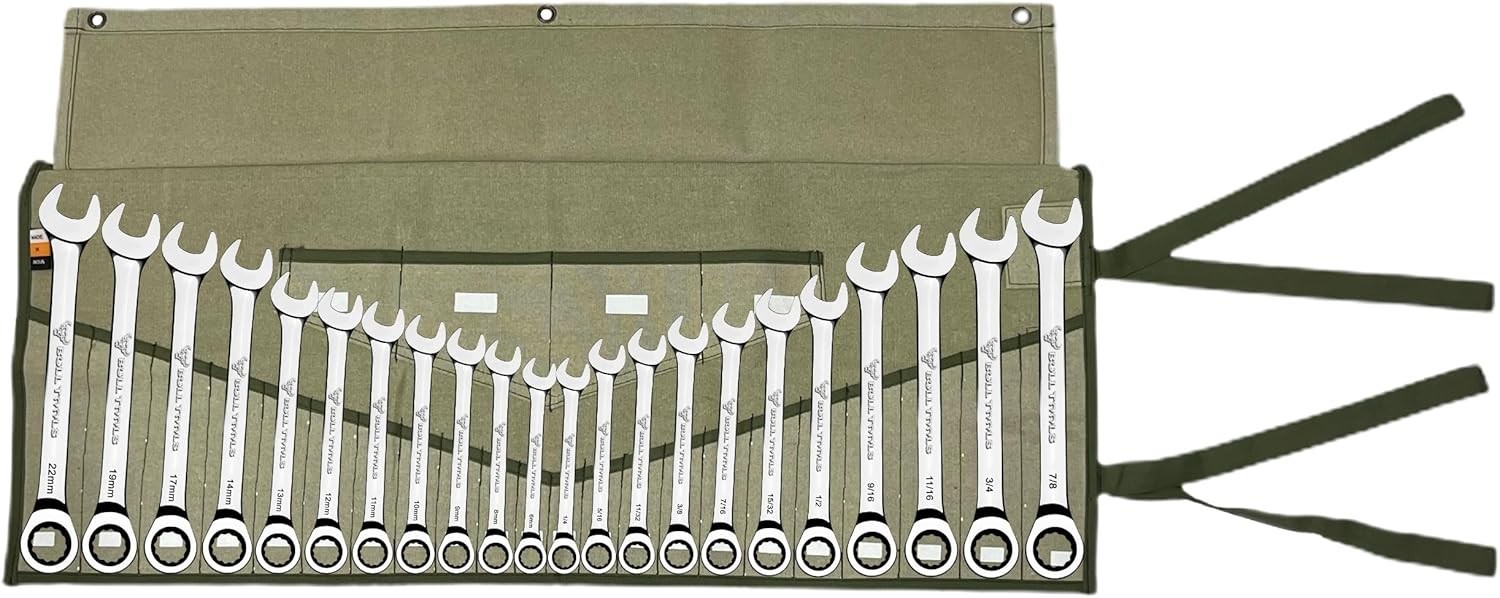 Portable 26 Pocket Wrench Carrying Case – Durable Cotton Organizer for Tools