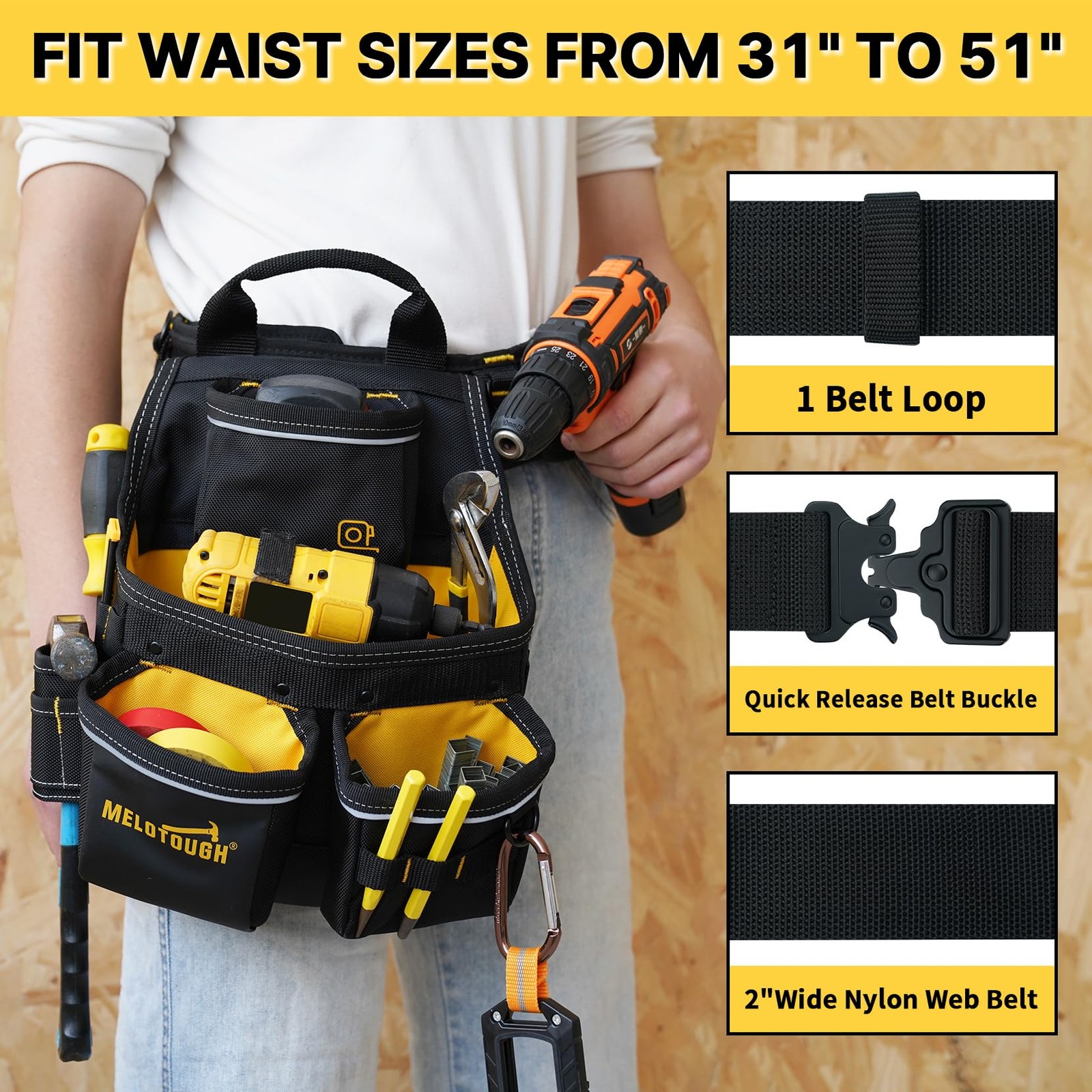 Black Waist Aprons 3 Pockets Water Oil Resistant Waiter Server Short Bib