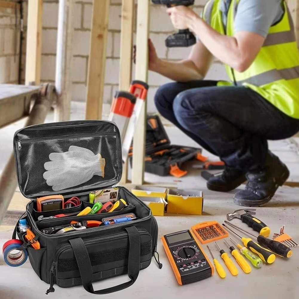 14″Durable Heavy Duty Durable Portable Tool Storage Bag Organizer Large capacity