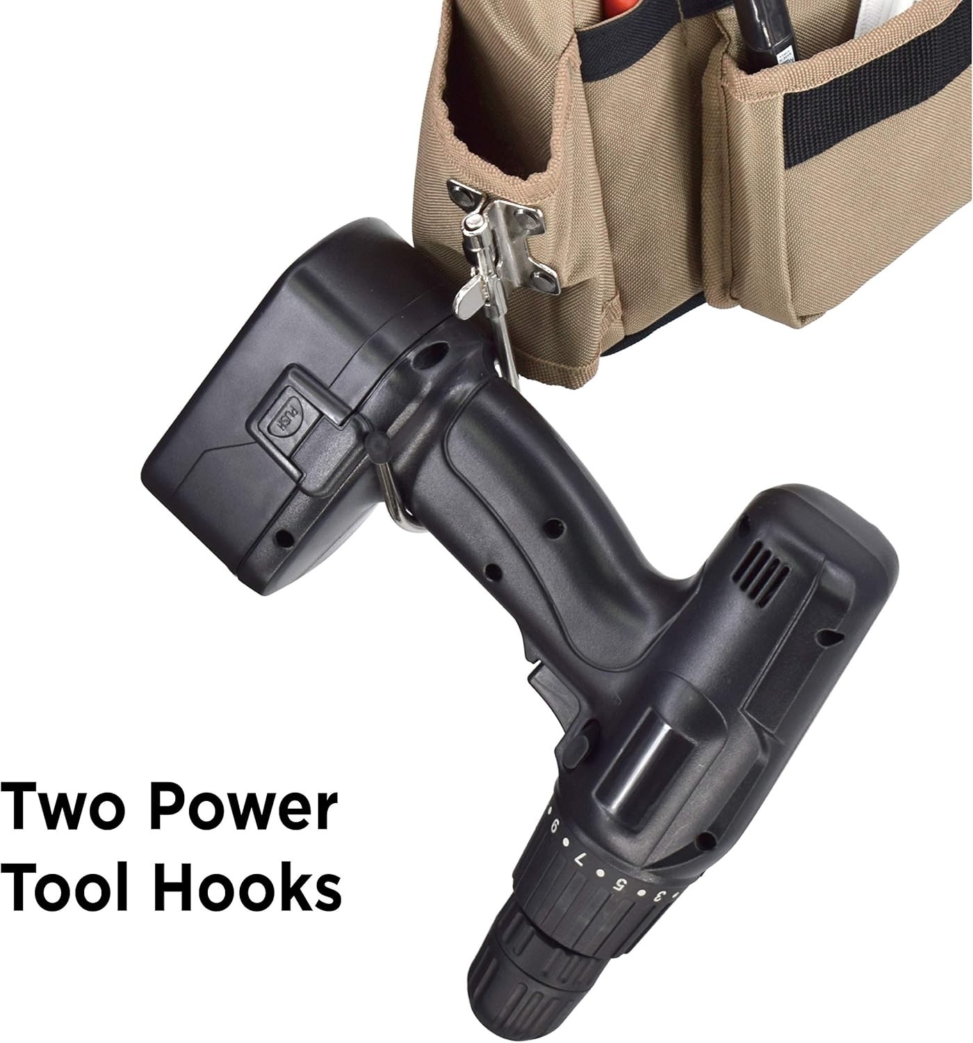 JACKSON PALMER Professional Tool Belt – Tan & Green (Comfort Rig Tan & Green)