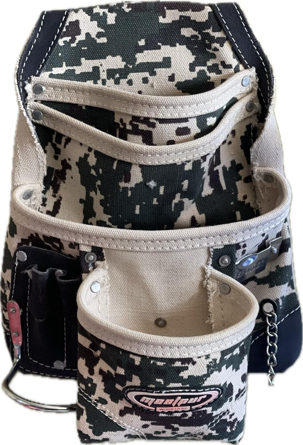 MASTPUR MultiPurpose HeavyDuty Canvas Nail/Hand Carpenter 10 pocket Tool Pouch