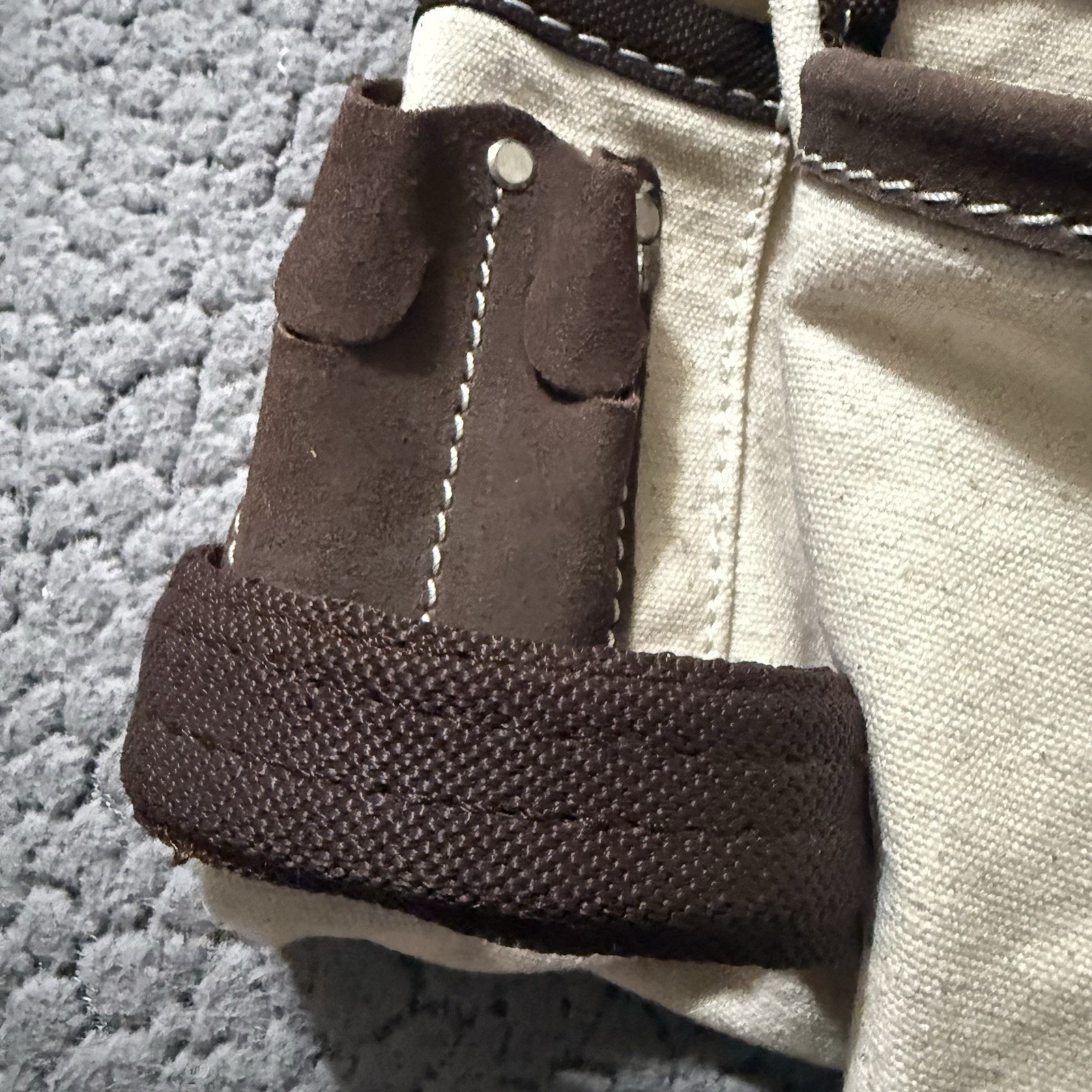 AWP Cotton Canvas Leather Adjustable Work Finisher Tool Belt Pouch Bag New