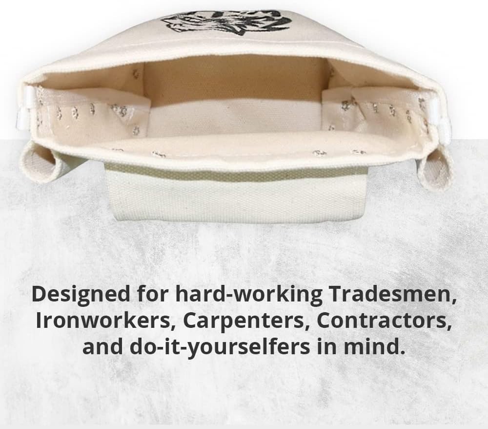 Portable Tool Tote with Slip Pocket and Durable Stitching for Harsh Environments
