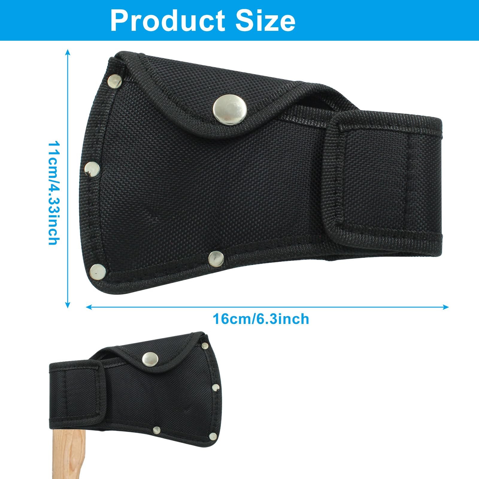 Hatchet Head Sheath Holster, Black Axe Sheath, Axe Head Cover for 1-1/4Lb Axe, D