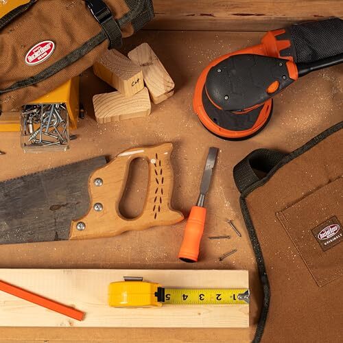 Heavy Duty Canvas Tool Roll Organizer with 25 Pockets and Quick Release Buckles