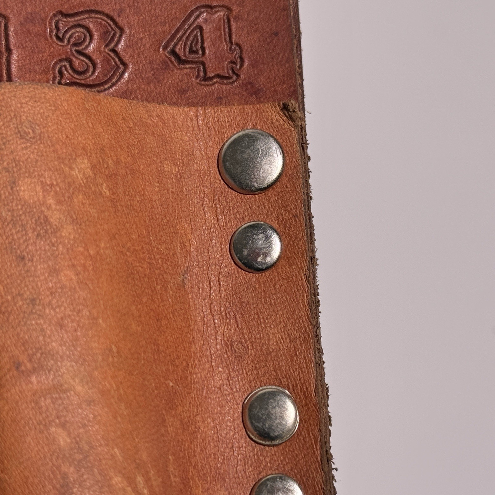 Jims Custom Leathercraft 3 Tool Pouch Pocket Buddy IBEW Local 134 Chicago RARE