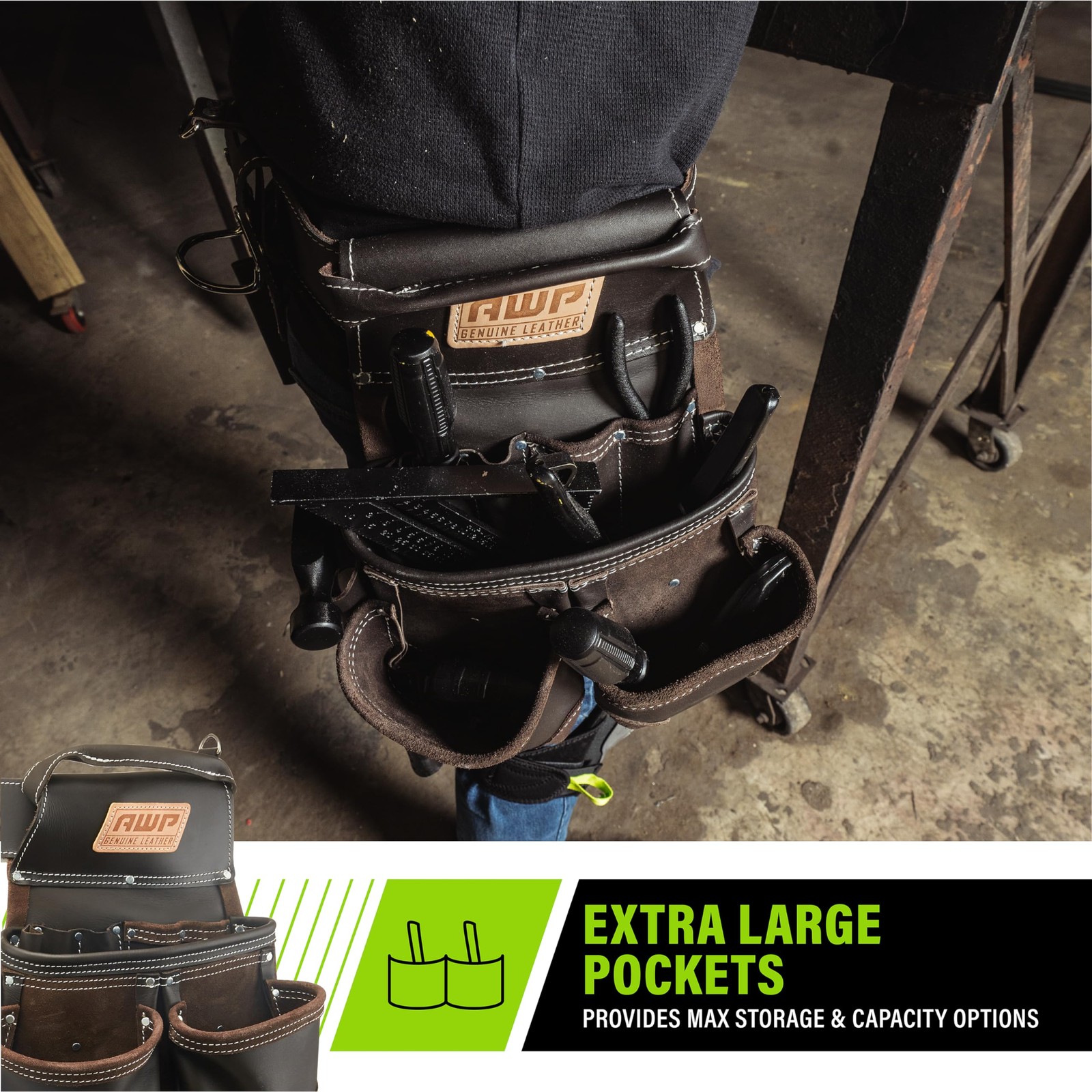 Trapjaw Oiltan Leather Tool Rig l9031 Brown